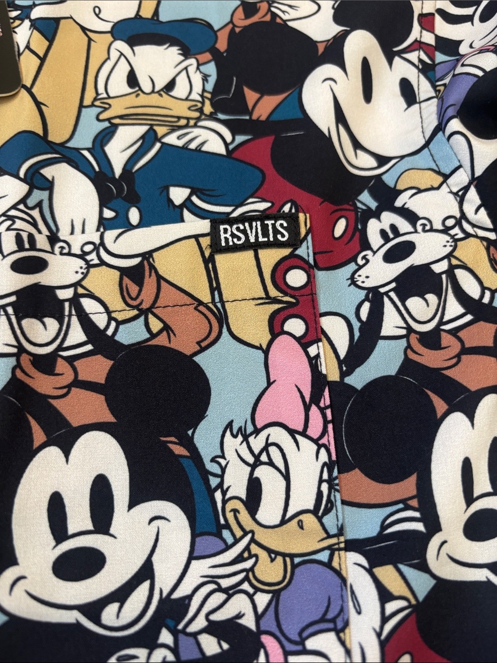 Disney Mickey & Friends All-Over Print Short Sleeve Shirt - Multicolor - Picture 5 of 7